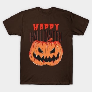 Creepy Halloween Pumkin bloody pumpkin T-Shirt